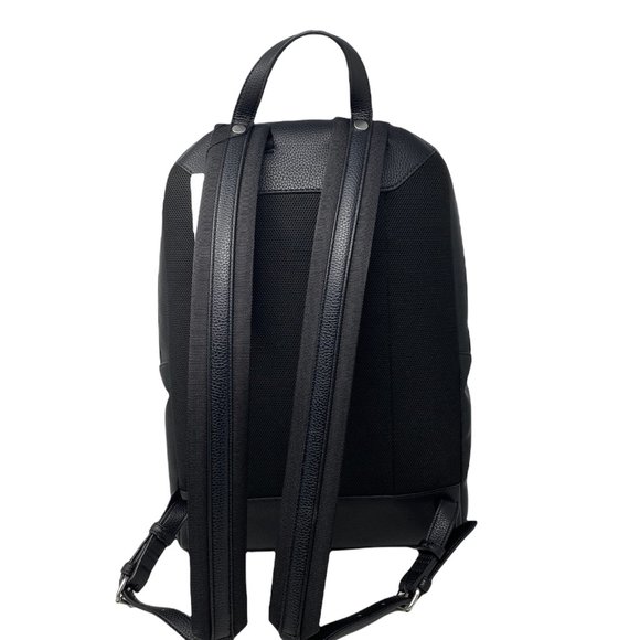 Calvin Klein 4640 0398 001 Men Business Casual Zip Black Backpack Fit 15" Laptop - Picture 3 of 10